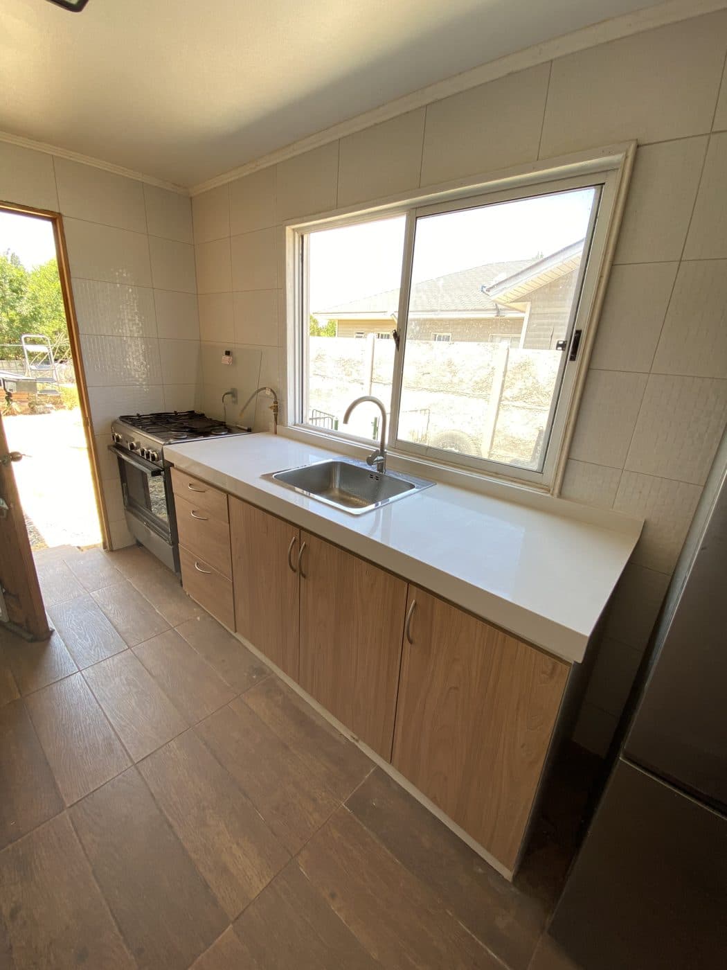Cocina en madera clara